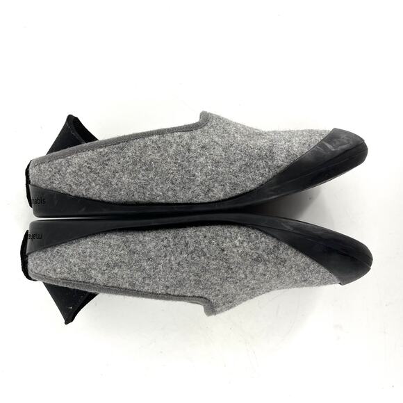 Mahabis Womens' wool felted lined classic gray slip on slippers (EU36 - US5.5) - Picture 8 of 11